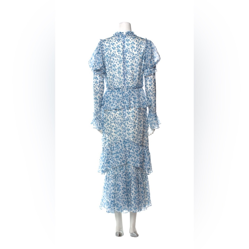 macgraw Blue and White Floral Layered Dress - Picture 2 of 8